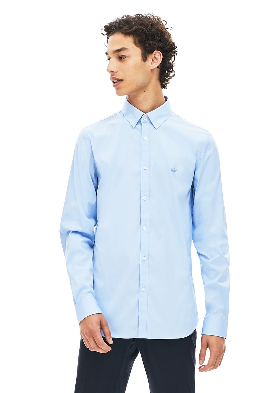 camisa azul slim fit