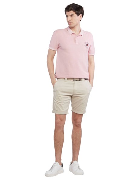 Polo Tommy Jeans Masculino Regular Timeless Circle Rosa