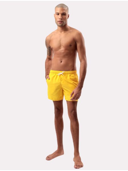 Short Lacoste Masculino Beachwear Classico Amarelo