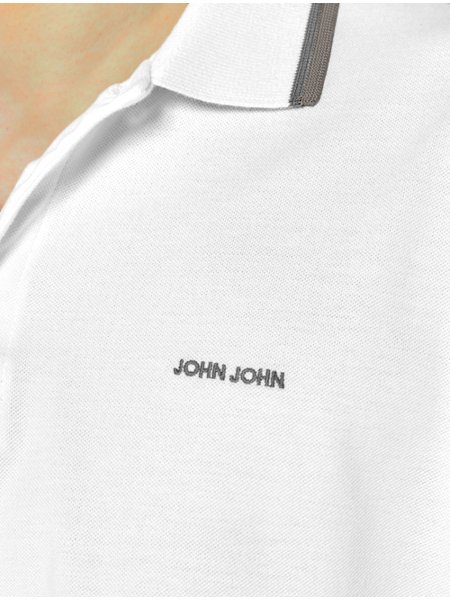 Camisa Polo John John Light Branca - Outlet360