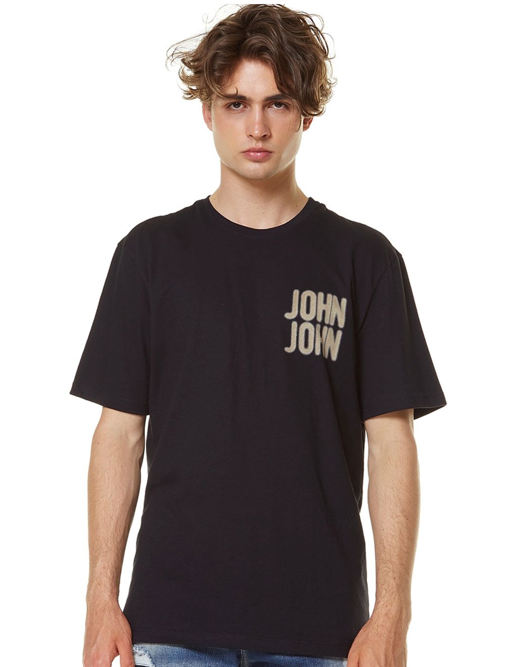 Camiseta John John com estampa meia caveira