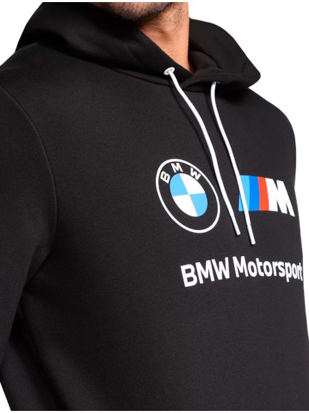 Moletom Puma Masculino Hoodie BMW M Motorsport Essentials Fleece Preto