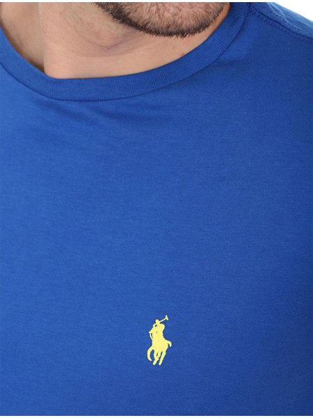 Camiseta Ralph Lauren Custom Slim Fit Azul Royal