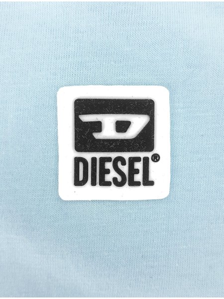 Camiseta Diesel Masculina T-Diegos-K30 Light Patch Azul Claro