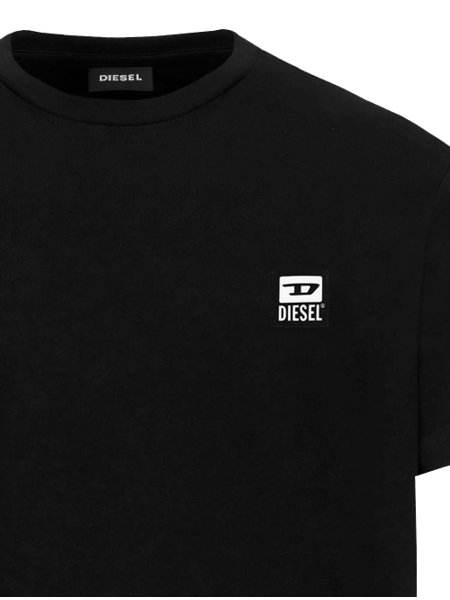 Camiseta Diesel Masculina T-Diegos-K30 Light Patch Preta