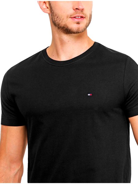Camiseta Tommy Hilfiger Masculina Essential Preta