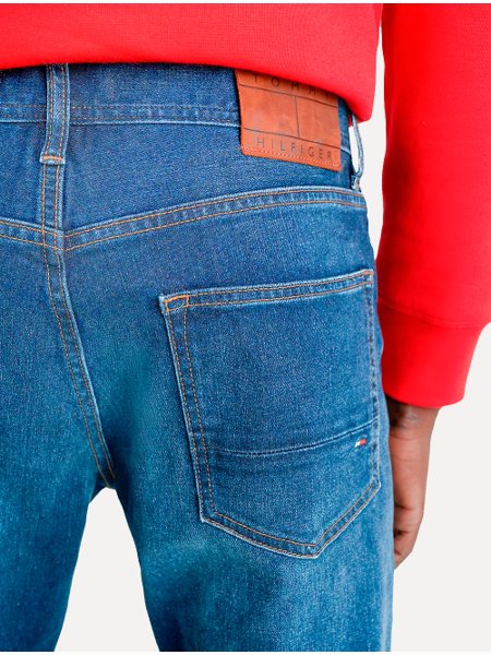 Calça Tommy Hilfiger Jeans Masculina Regular Fit Mercer Clean