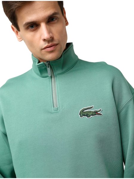 Moletom Lacoste Masculino Sport Fleece Hoodie Full Zip Verde