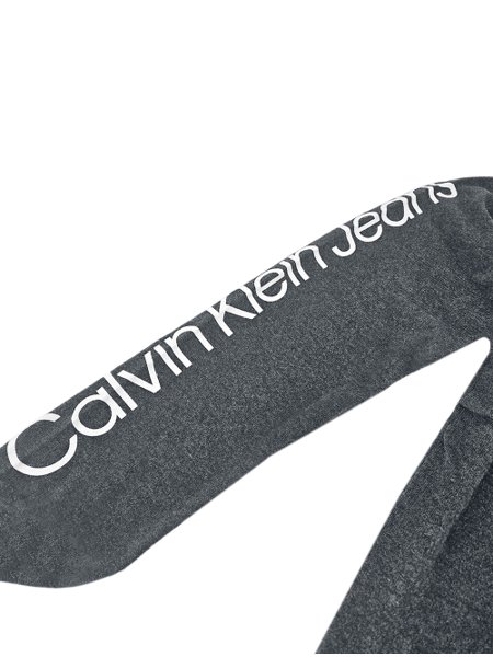 Suéter Calvin Klein Jeans Tricot Arm Logo Chumbo