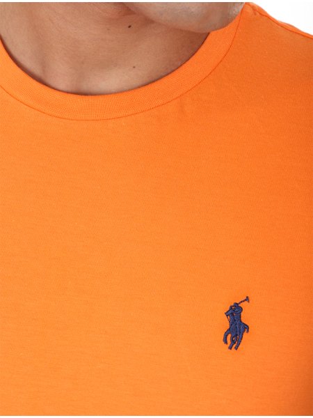 Camiseta Ralph Lauren Masculina Custom Fit Laranja