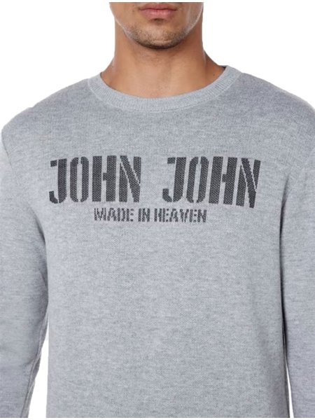 Suéter John John Tricot Regular Made In Heaven Cinza Mescla