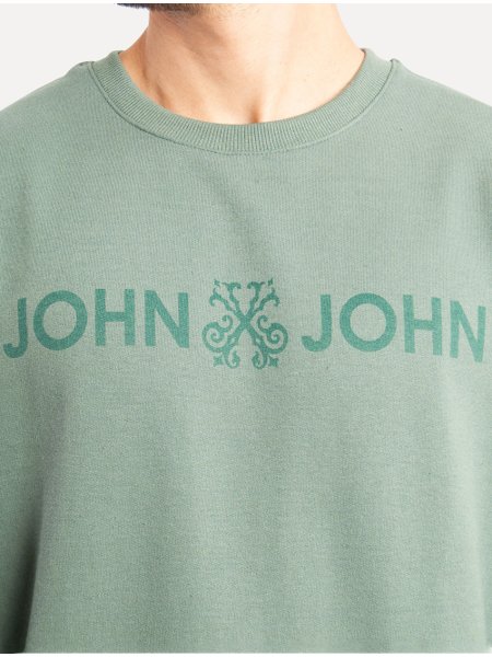 Moletom John John Masculino New Basic Logo Verde