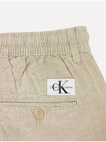 Calça Calvin Klein Masculina Moletom Jogger CK One Basic Grafite Mescla