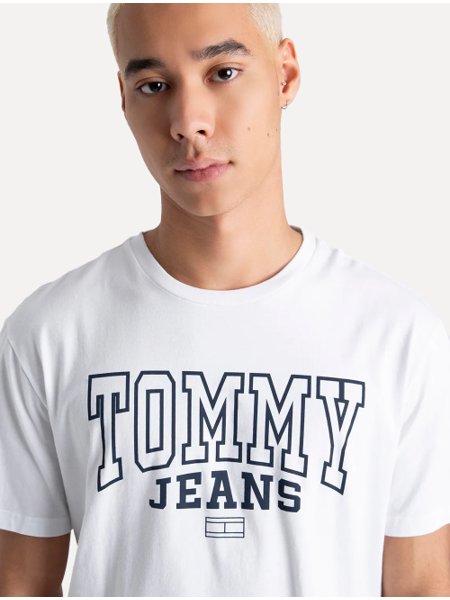 Camiseta Tommy Jeans Masculina Arc Entry Graphic Branca