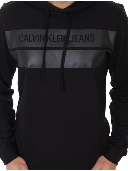 calvin klein tape moletom com capuz women's