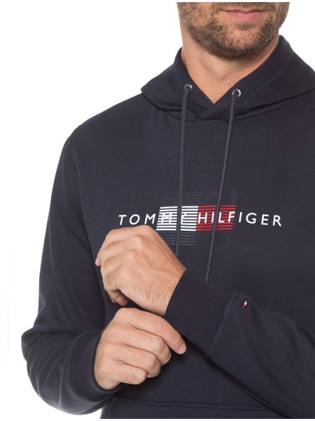 red hilfiger moletom com capuz