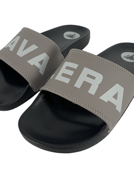 Chinelo Cavalera Masculino Slide Brand Preto/Chumbo