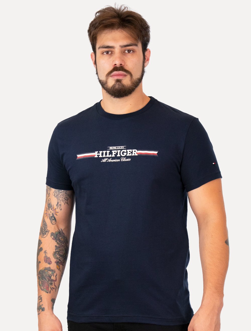 Camiseta Tommy Hilfiger Masculina All American Classics Azul