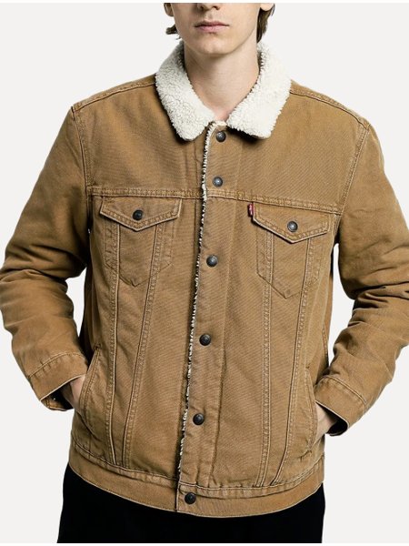 Levis Sherpa Casaco Ganga Levis Sherpa Trucker Casaco Da Levis