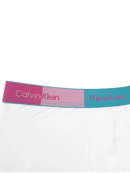 Cueca Calvin Klein Boxer Trunk Cotton Pride This Is Love Branca 1UN