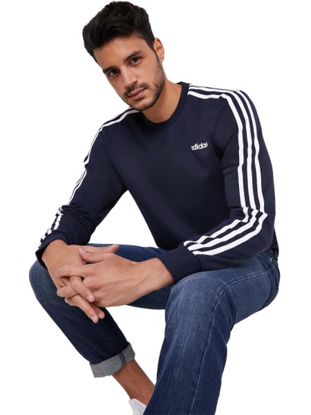 moletom azul adidas masculino