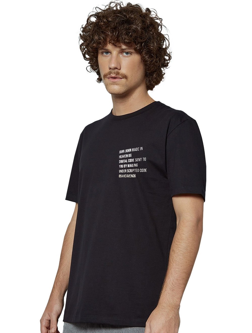 Camiseta John John Masculina Relaxed Drunk Heaven Preta