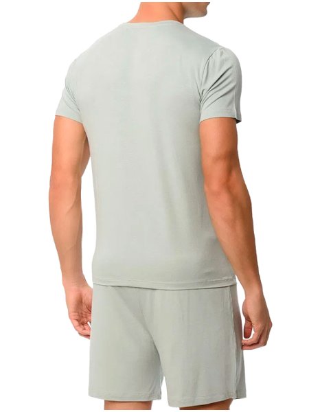 Pijama Calvin Klein Masculino Short Curto Viscolight Cinza