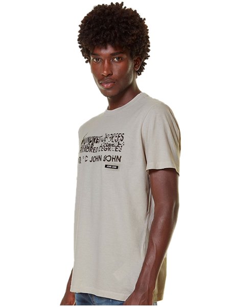 Camiseta John John Masculina Rx Hundred Degrees Cinza