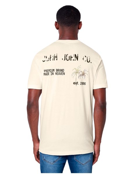 Camiseta John John Masculina Regular Premium Brand Off-White