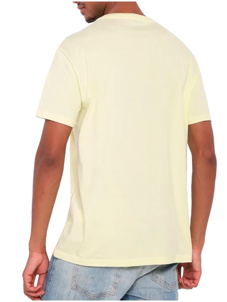 Camiseta Tommy Jeans Masculina Corp Logo Amarelo Claro