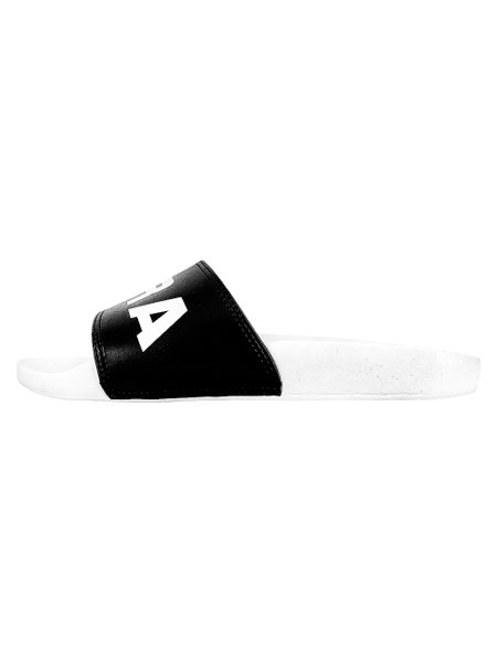 Chinelo Cavalera Masculino Slide Brand Branco/Preto