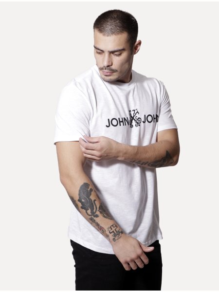 T-shirt Masculina Rg Authentic - John John - Branco - Shop2gether
