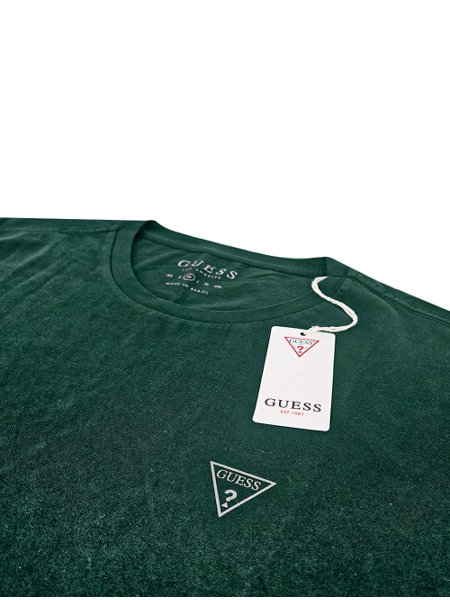Camiseta Guess Masculina Light Icon Alpine Groove Verde Escuro
