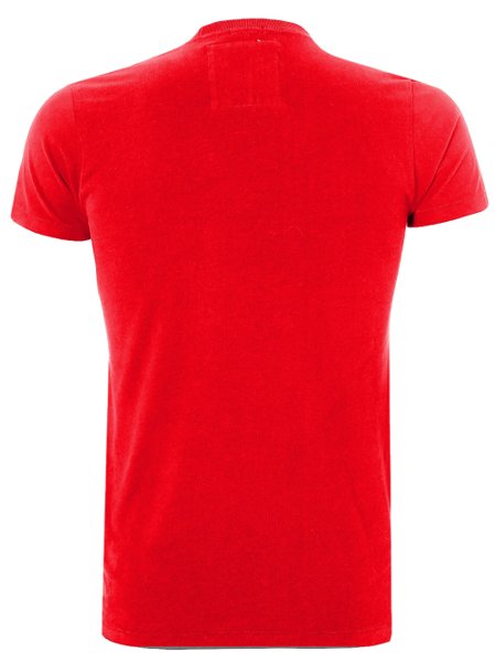 Camiseta Abercrombie Masculina Muscle Moose A92 New York Print Vermelha