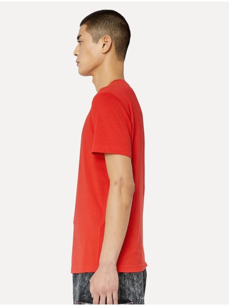 Camiseta Diesel Masculina T-Diegor-D Embroidered Centre Logo Vermelha