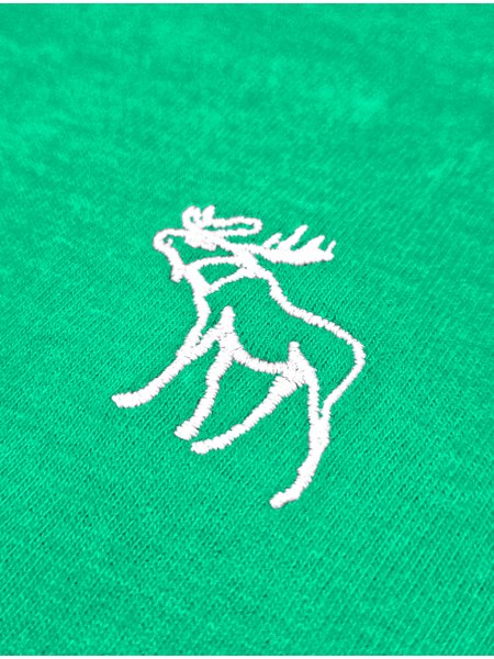 Camiseta Abercrombie Masculina Outline White Icon Verde