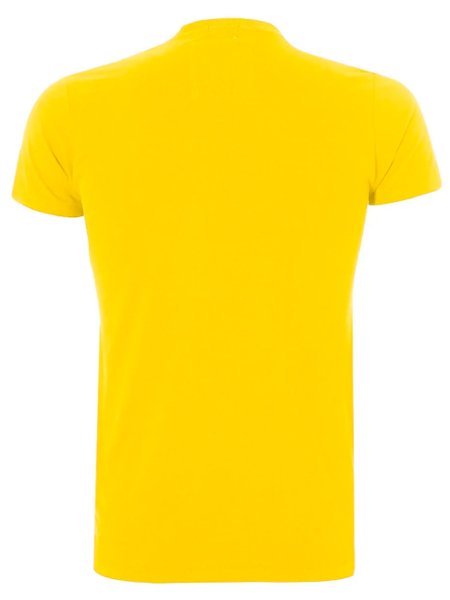 Camiseta Abercrombie Masculina Outline Black Icon Amarela