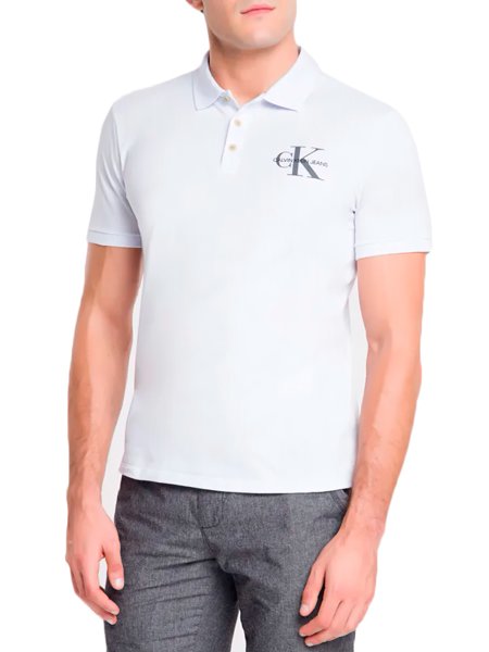 polo branca calvin klein