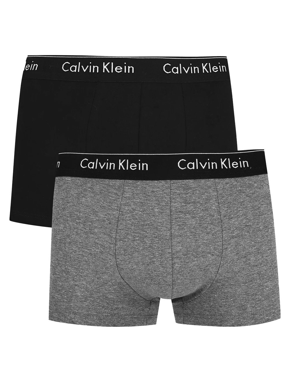 Cueca Calvin Klein Brief Cotton Stretch Classic Chumbo Pack 2UN - Compre  Agora