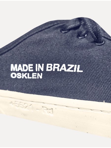 Tênis Osklen Masculino Lona Leblon Made In Brazil Azul Marinho