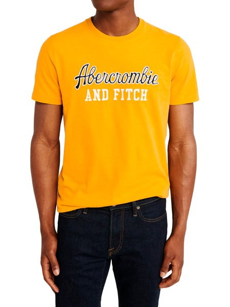 camisa abercrombie amarela
