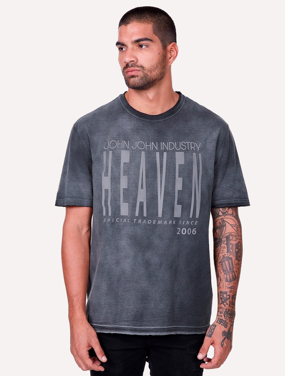 Camiseta John John Masculina Relaxed Special Heaven Grafite Mescla