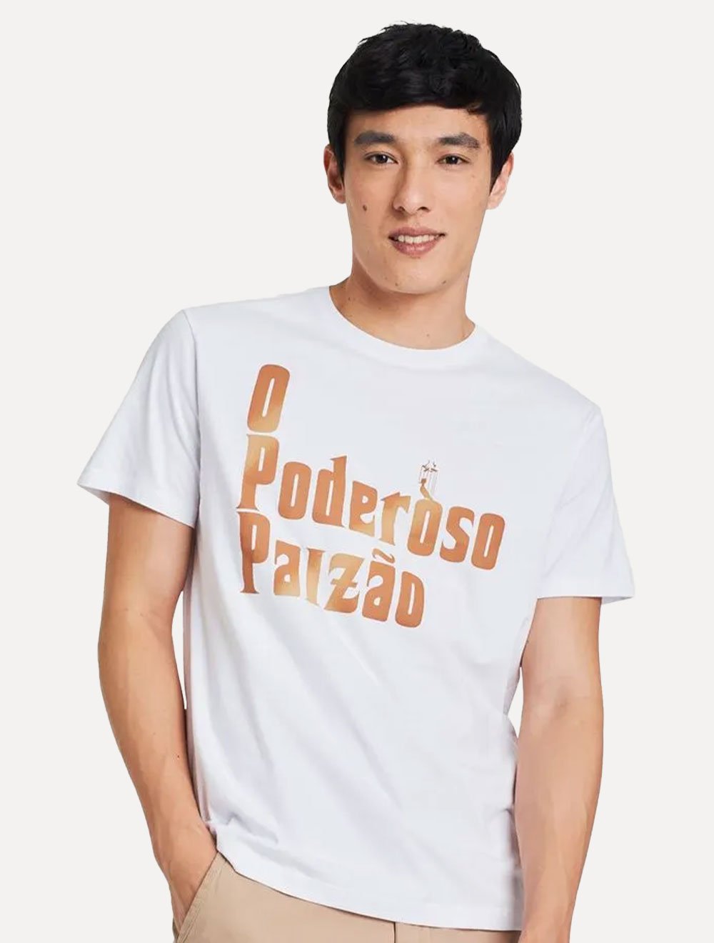 Camiseta Reserva Masculina Estampada Poderoso Paizão Branca