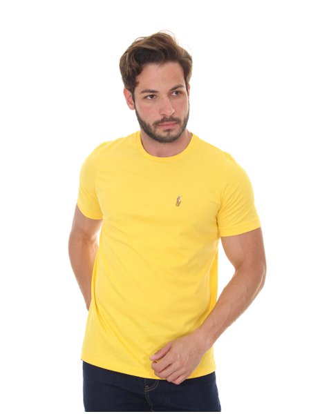 Camiseta Ralph Lauren Masculina Essential Color Icon Amarela