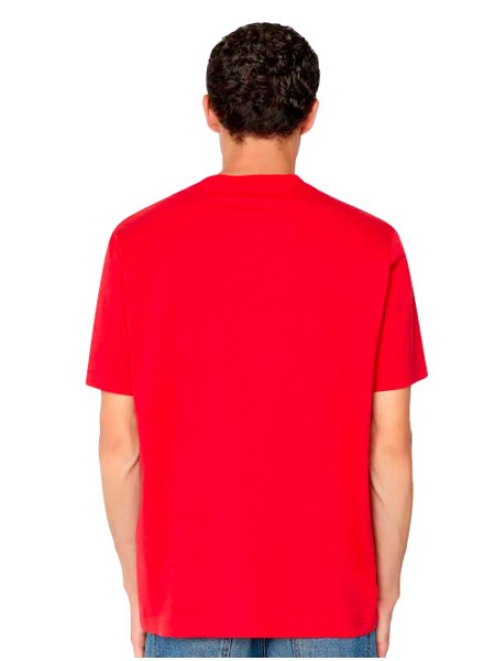 Camiseta Diesel Masculina T-Diegos-K30 Light Patch Vermelha