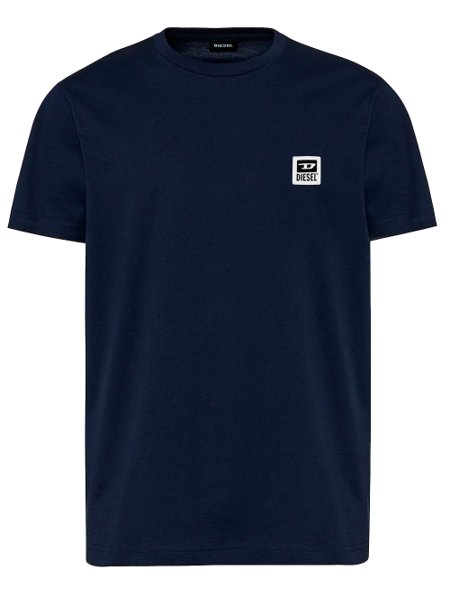 Camiseta Diesel Masculina T-Diegos-K30 Light Patch Azul Marinho