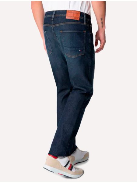 Calça Tommy Hilfiger Jeans Masculina Regular Fit Mercer Clean Rinse Marinho