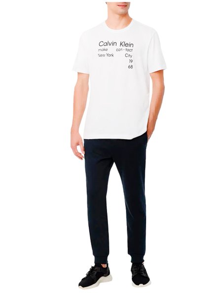 Camiseta Calvin Klein Masculina Make Contact New York Branca
