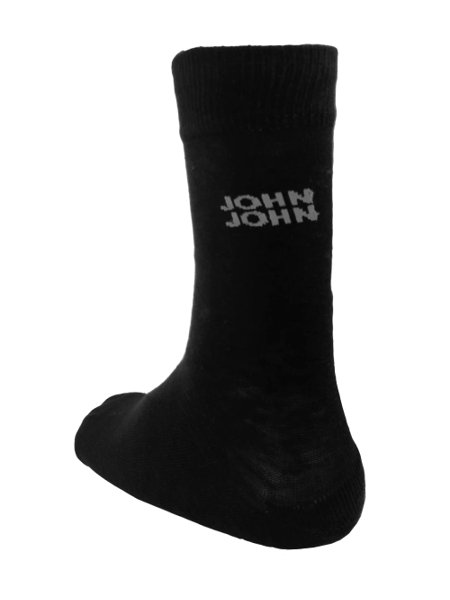 Meia John John Classic Mid Black Preta