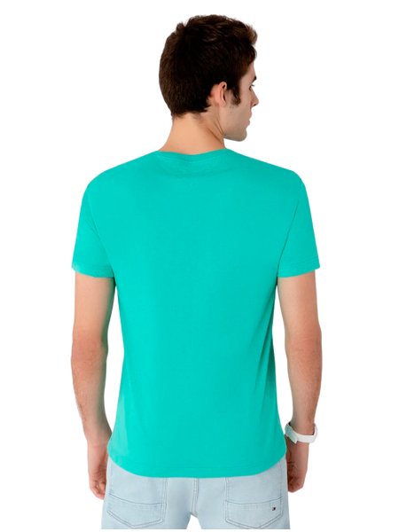 Camiseta Tommy Hilfiger Masculina Essential Cotton Verde Menta